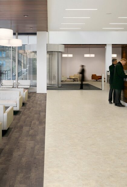Expona Control safety vinyl flooring in a commercial interior