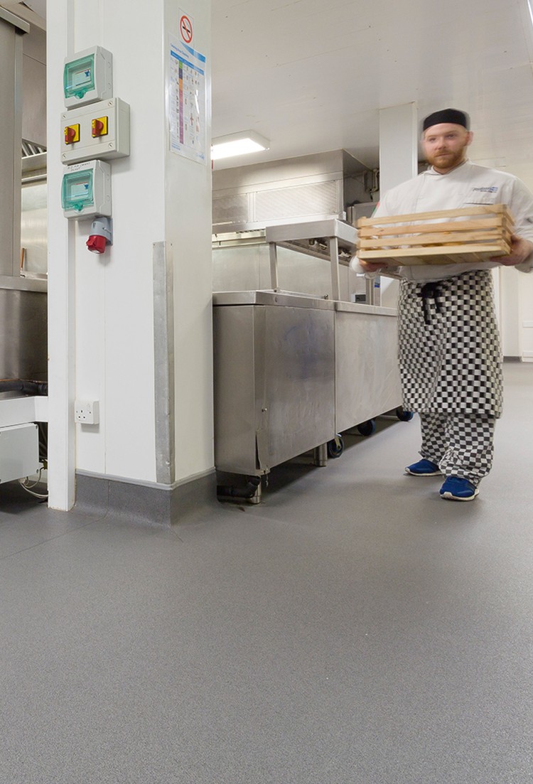 Polysafe Apex 55 safety vinyl flooring installation photograph 5