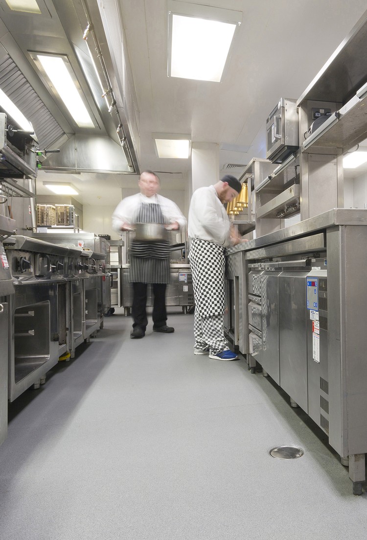 Polysafe Apex safety vinyl flooring installation photograph 4
