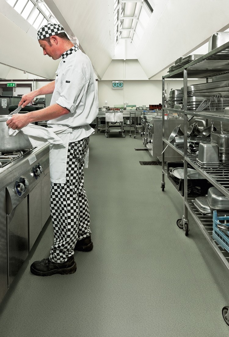 Polysafe Apex safety vinyl flooring installation photograph 5