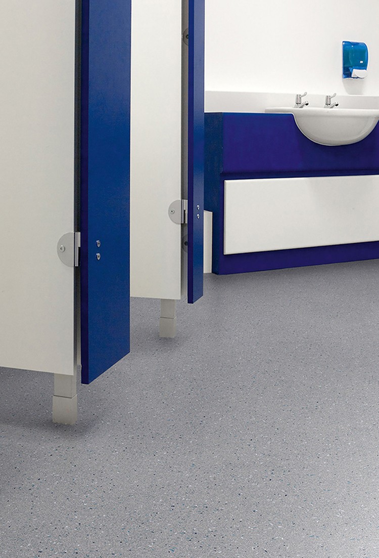 Polysafe Astral PUR safety vinyl flooring installation photograph 1