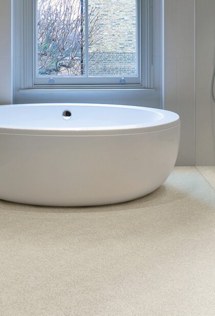 Polysafe Hydro Evolve safety vinyl flooring in a commercial interior