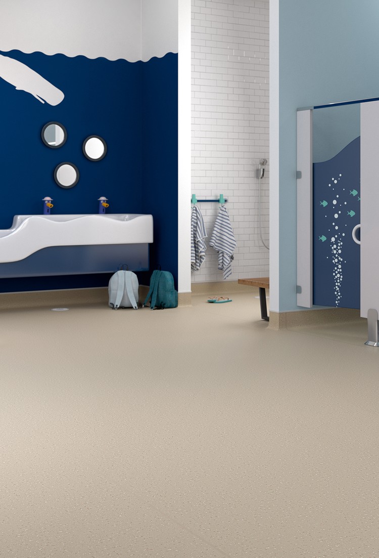 Polysafe Quattro PUR safety vinyl flooring installation photograph 5