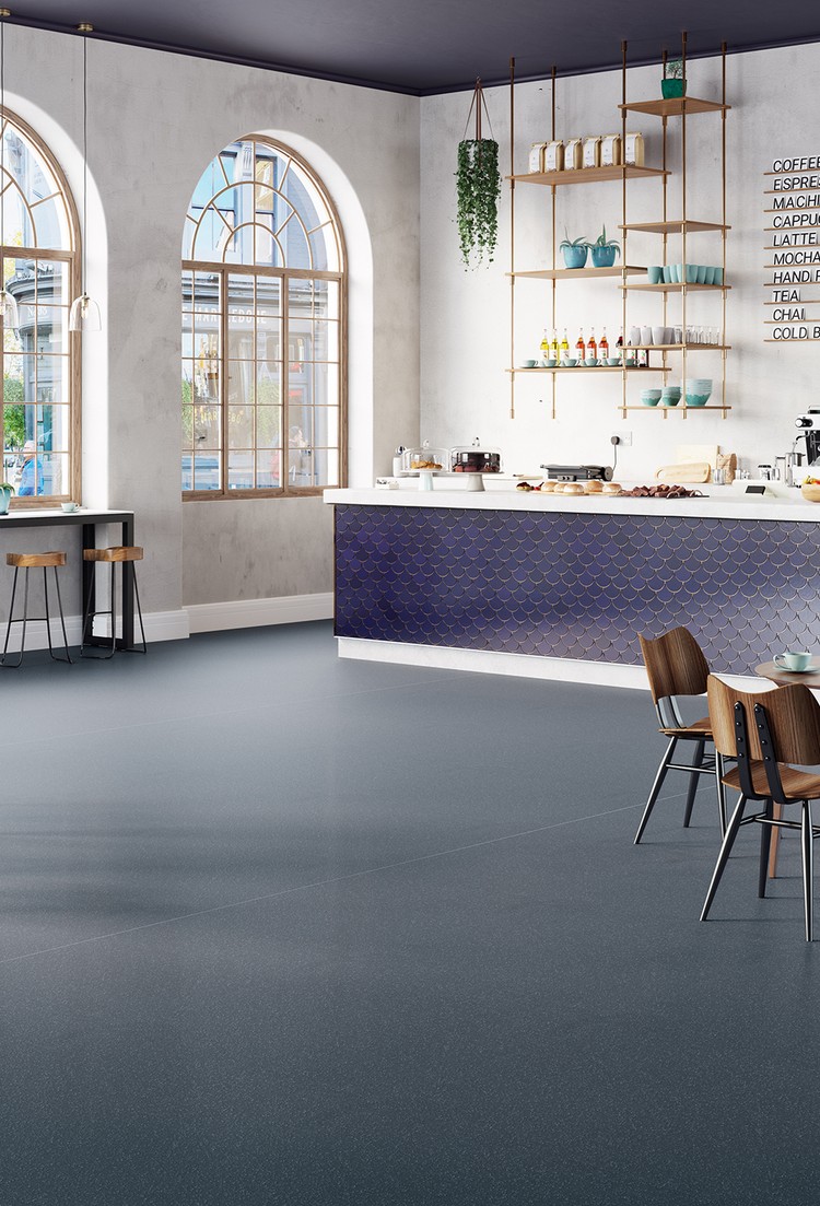Polysafe QuickLay PUR safety vinyl flooring installation photograph 3