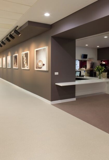 Polysafe Verona PUR: Original safety vinyl flooring installation photograph 1