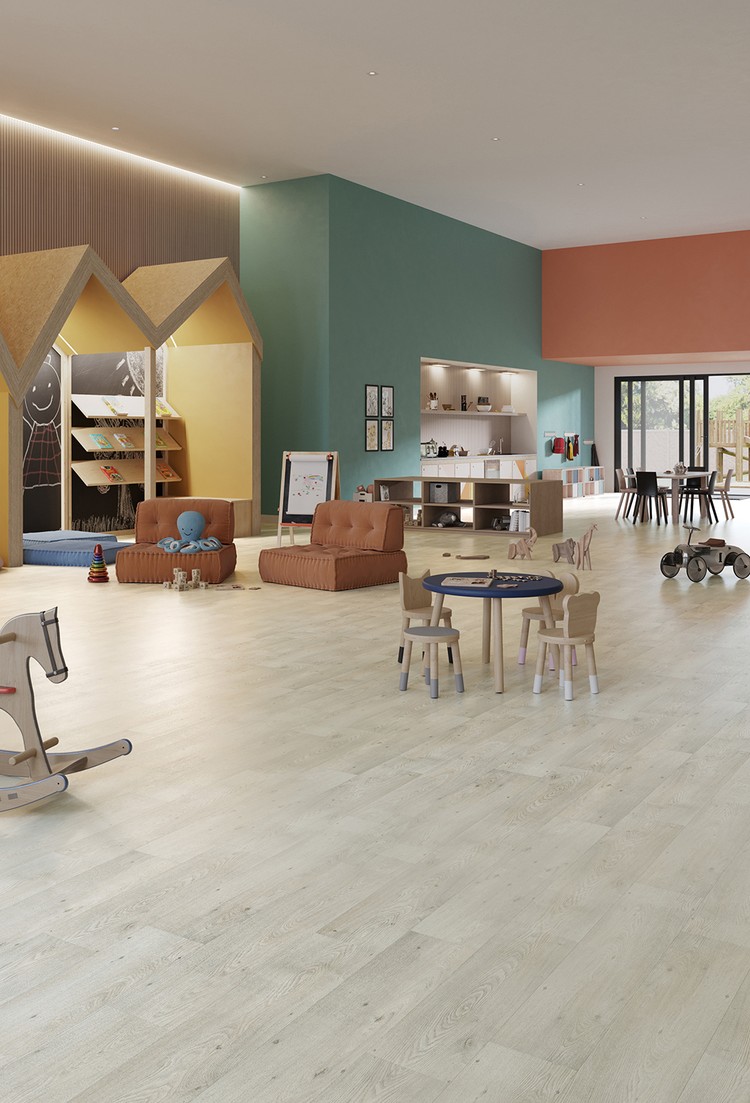 Polysafe Wood fx PUR safety vinyl flooring installation photograph 5
