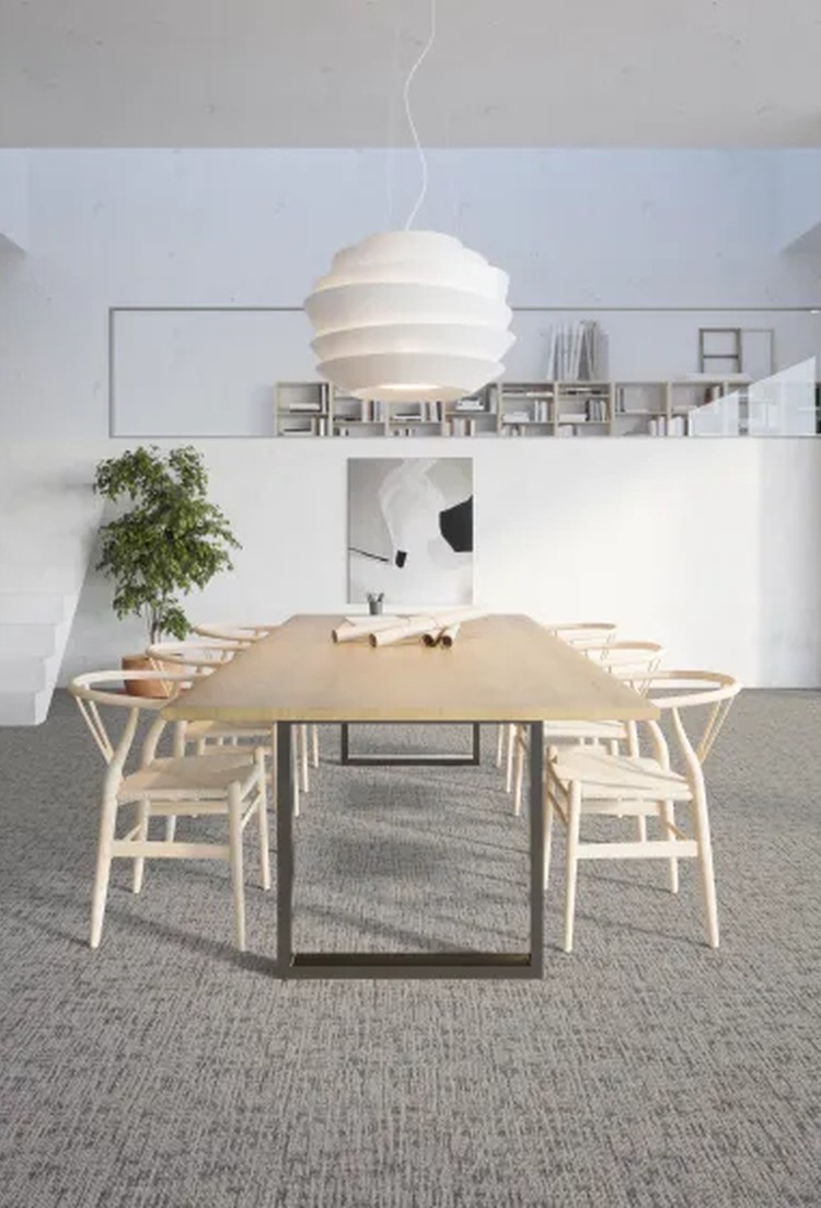 DSGN Absolute carpet tiles installation photograph 2
