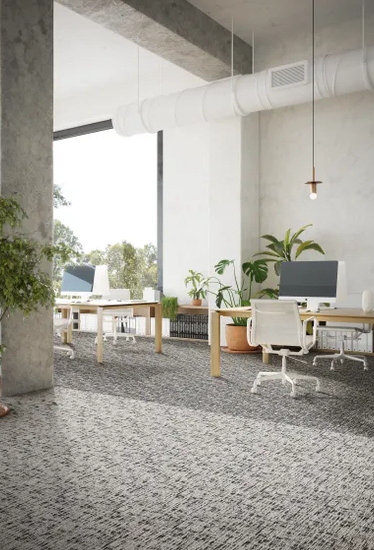 DSGN Absolute carpet tiles installation photograph 4