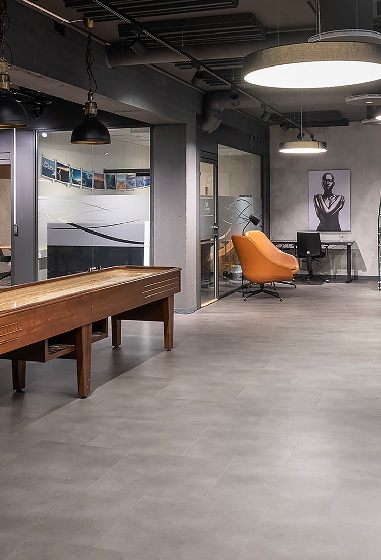 Expona Simplay 19dB PUR acoustic vinyl flooring installation photograph 1
