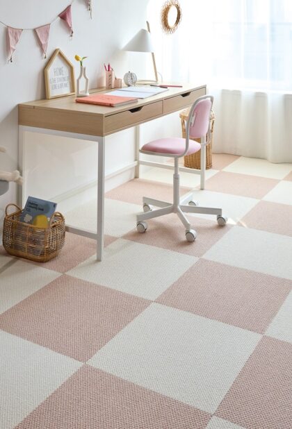 Japan Carpet Home Tile 100 carpet tiles in a commercial interior