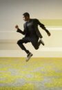 Motion carpet tiles installation photograph 3