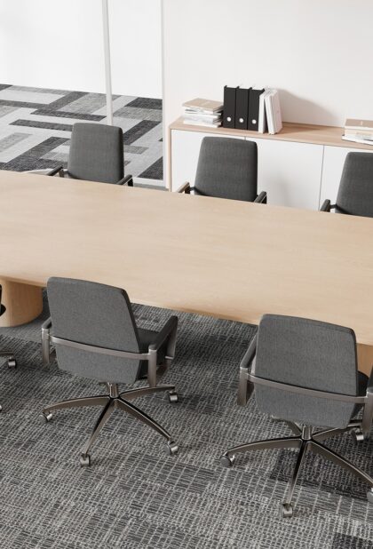 Japan Carpet PTC4050 series carpet tiles in a commercial interior