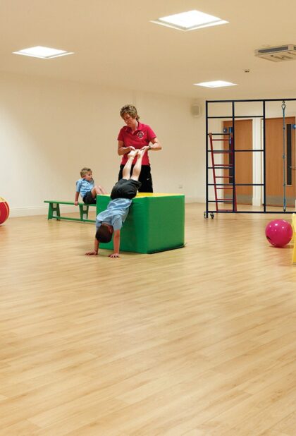 Sport 67 sports vinyl flooring installation photograph 1