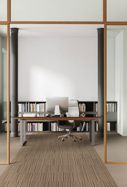 Japan Carpet TC1000 series carpet tiles in a commercial interior
