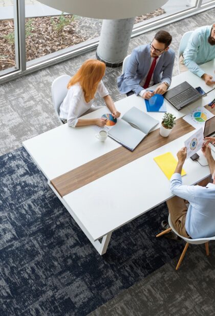 Japan Carpet TC4750 series carpet tiles in a commercial interior