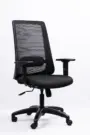 NX ELITE Mesh Chair - Black Nylon Base, side view