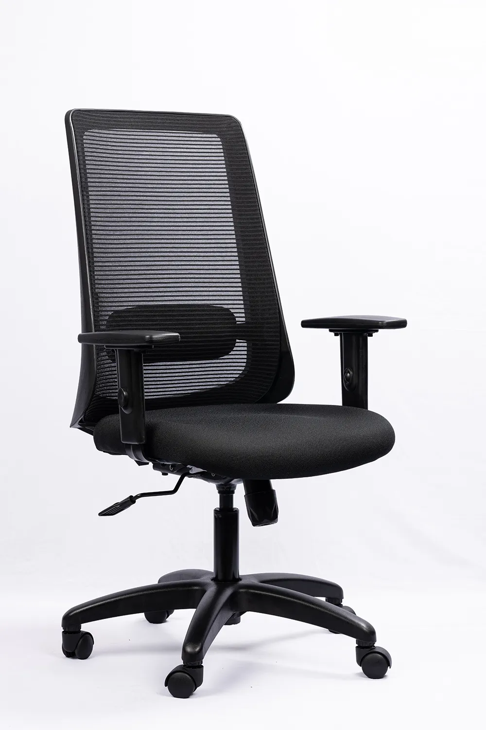NX ELITE Mesh Chair - Black Nylon Base, side view