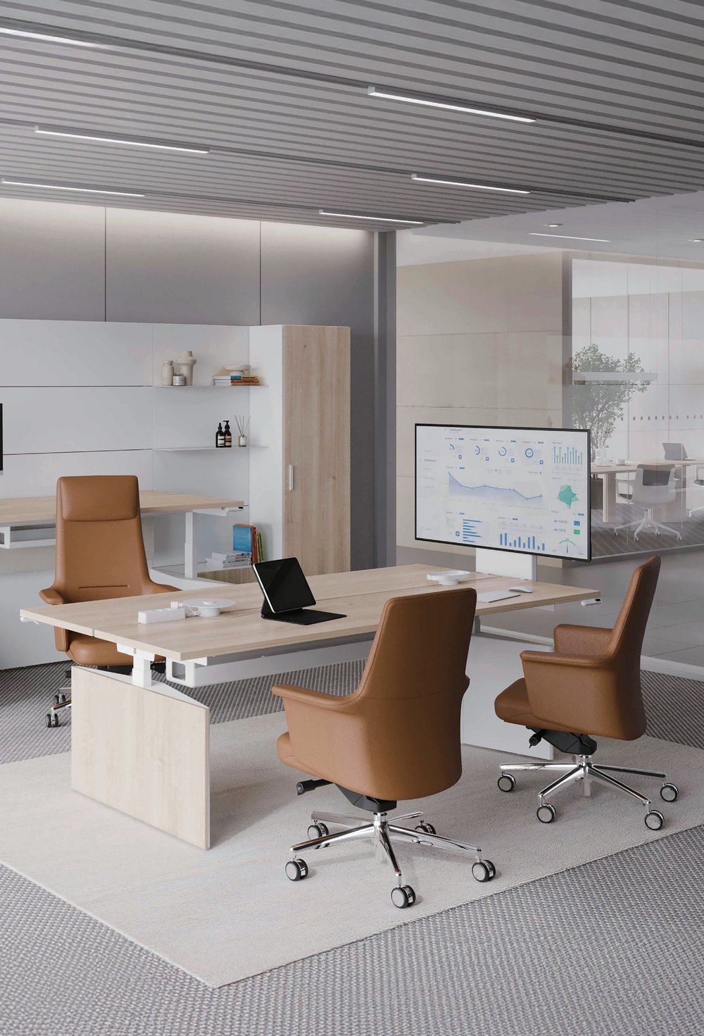 Kammer Executive Motion Desk & Panel