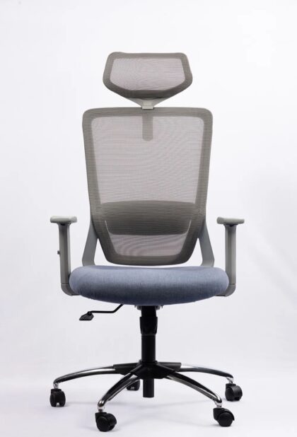 NX HELI H High-Back Mesh Chair - Grey Frame