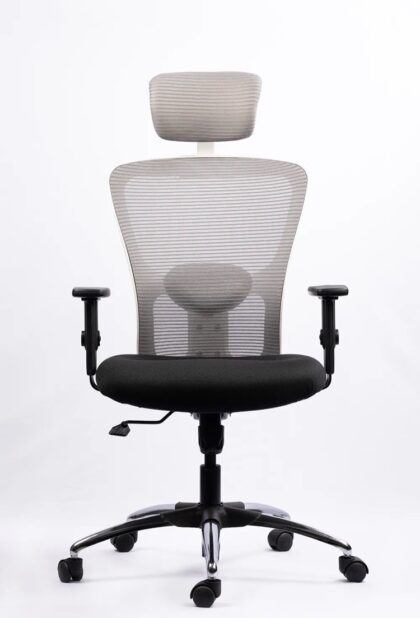 NX J H High-Back Mesh Chair - White Frame