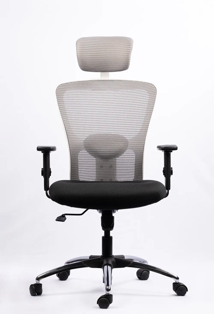 NX J H High-Back Mesh Chair - White Frame