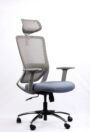 NX HELI H High-Back Mesh Chair - Grey Frame, side view