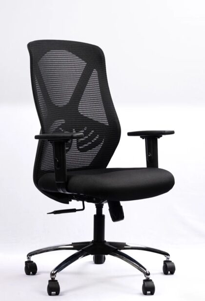 NX HEXA Mesh Chair - Black Frame, side view