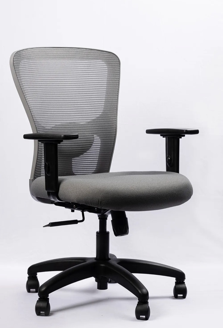 NX J Mesh Chair - Grey Frame, side view