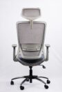 NX HELI H High-Back Mesh Chair - Grey Frame, rear view