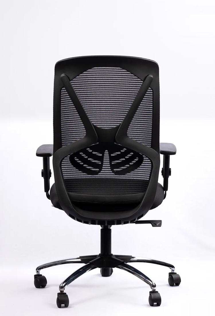 NX HEXA Mesh Chair - Black Frame, rear view