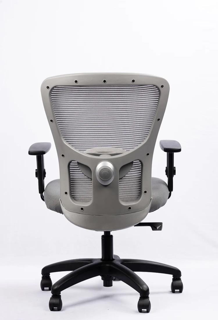 NX J Mesh Chair - Grey Frame, rear view