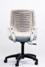 NX 805 Mesh Chair - White Frame, rear view