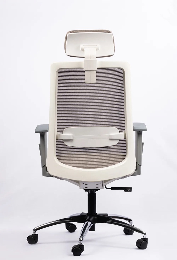 NX ELITE H High-Back Mesh Chair - Grey Frame, rear view