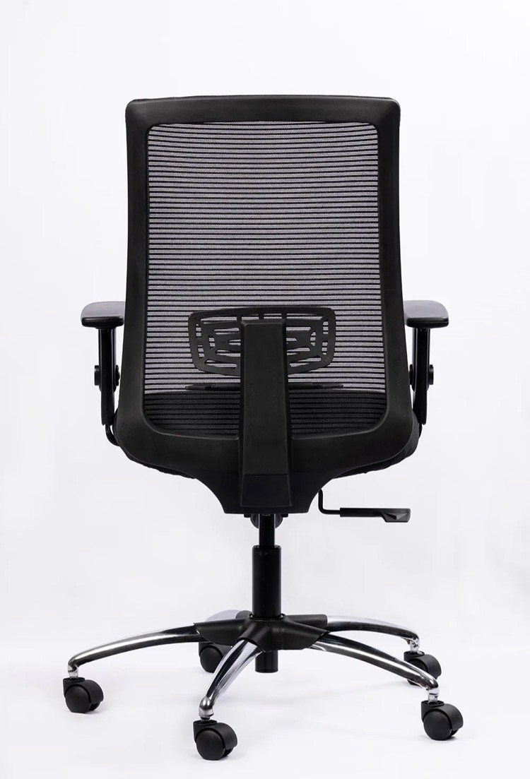 NX DYN Mesh Chair - Chrome Base, rear view