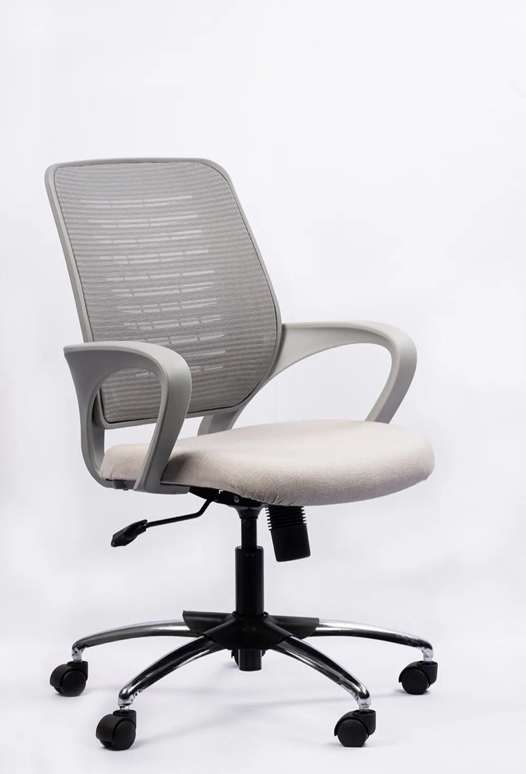 NX 805 Mesh Chair - Grey Frame, side view