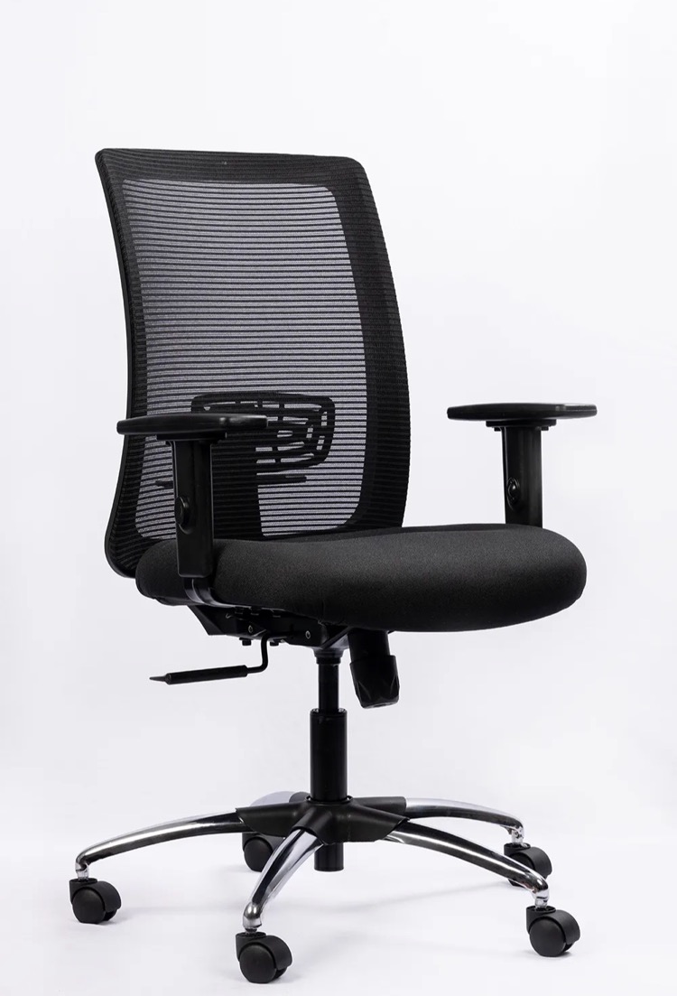 NX DYN Mesh Chair - Chrome Base, side view