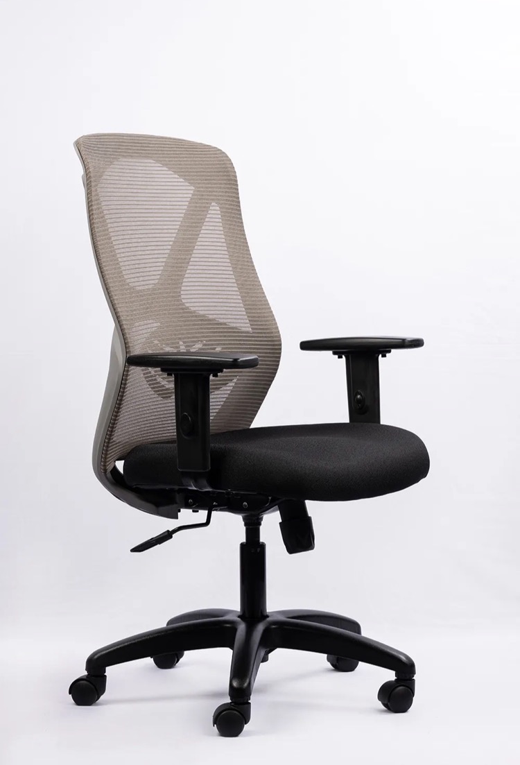 NX HEXA Mesh Chair - Grey Frame, side view
