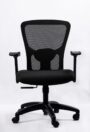 NX J Mesh Chair - Nylon Base with fixed arms