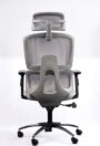 NX PULL H High-Back Mesh Chair - Grey Frame, rear view