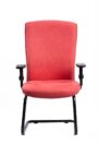 NX 132 Visitor Chair, black frame, front view