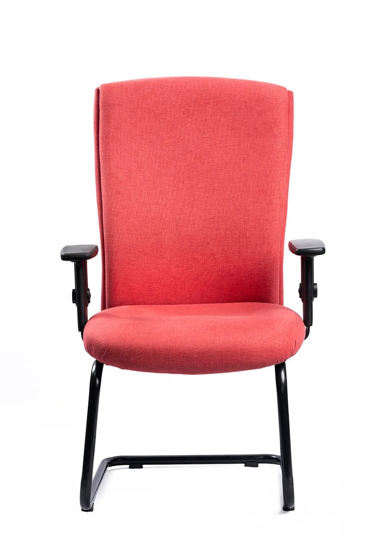 NX 132 Visitor Chair, black frame, front view