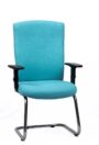 NX 142 Visitor Chair, chrome frame, front view