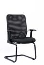 NX 163 N mesh visitor chair, three-quarter view