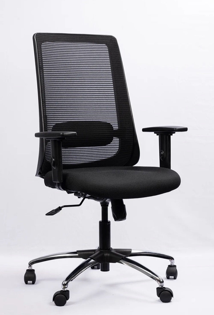 NX ELITE Mesh Chair - Chrome Base, side view