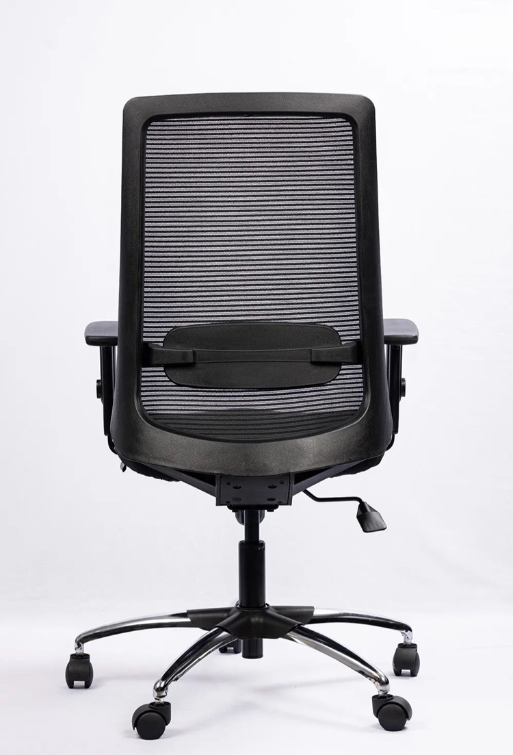 NX ELITE Mesh Chair - Chrome Base, rear view