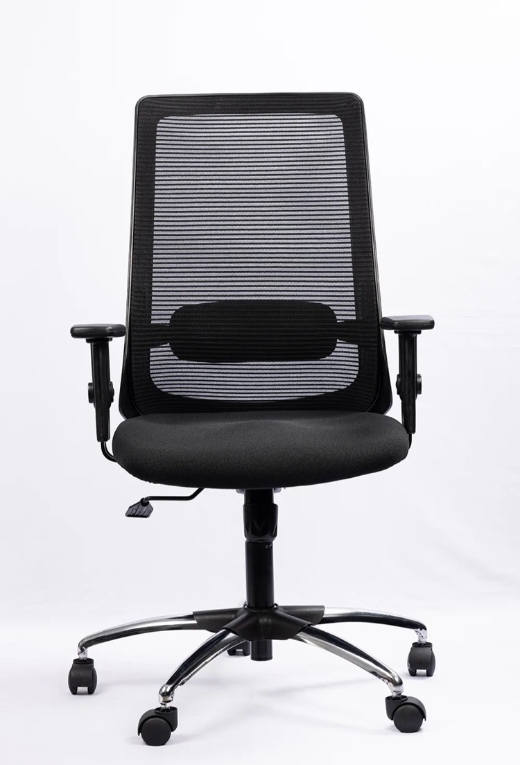 NX ELITE Mesh Chair - Chrome Base, front view