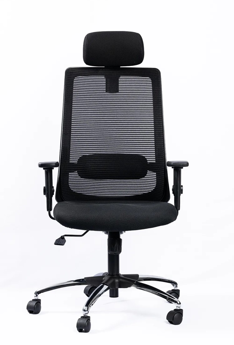 NX ELITE H Black Frame with chrome base, view 1