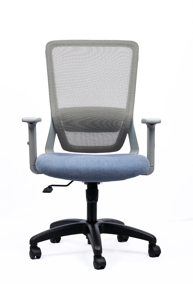 NX HELI Grey Frame with black nylon base, front view
