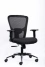 NX J Chrome Base, black frame, three-quarter view