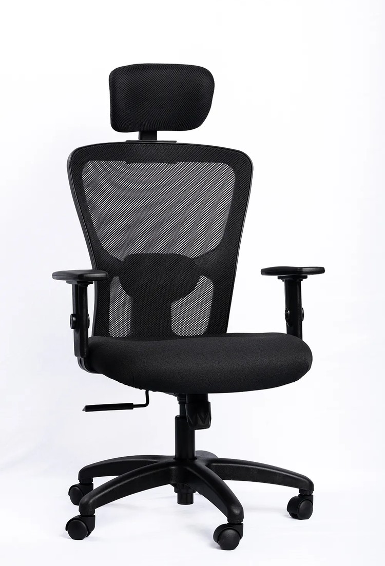 NX J H Black Frame with nylon base, three-quarter view
